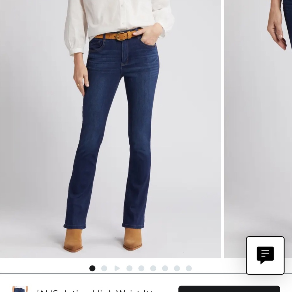Nordstrom wit & wisdom 'Ab'Solution High Waist Itty Bitty Bootcut Jeans